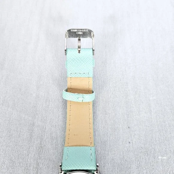L & Co. Rhinestone Watch | Seafoam Green Band | Silver Crystal Bezel | NWOT - Picture 12 of 15